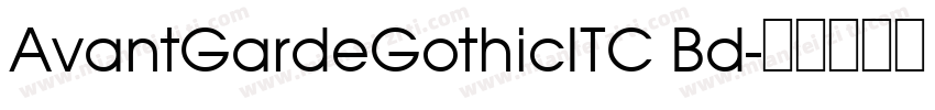 AvantGardeGothicITC Bd字体转换